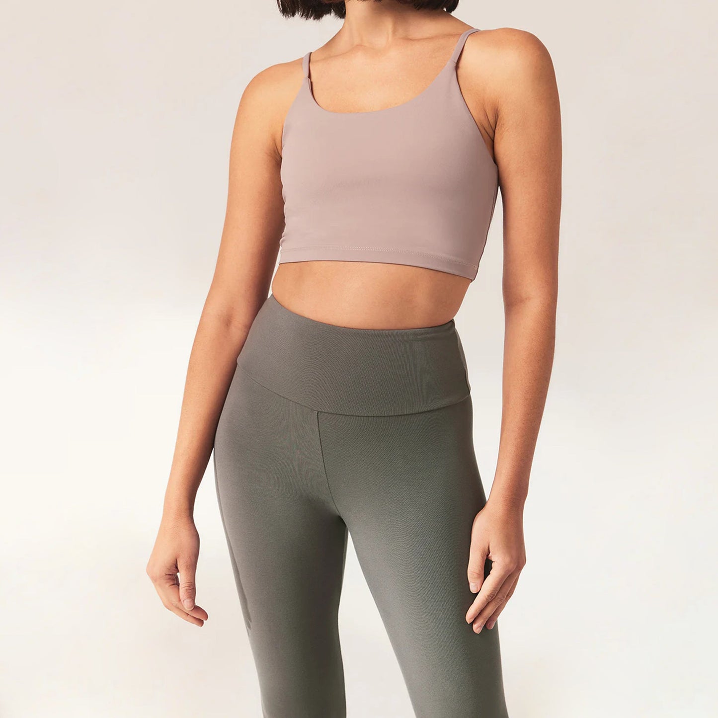 Lightweight Everyday High Waisted Leggings - Slate Green