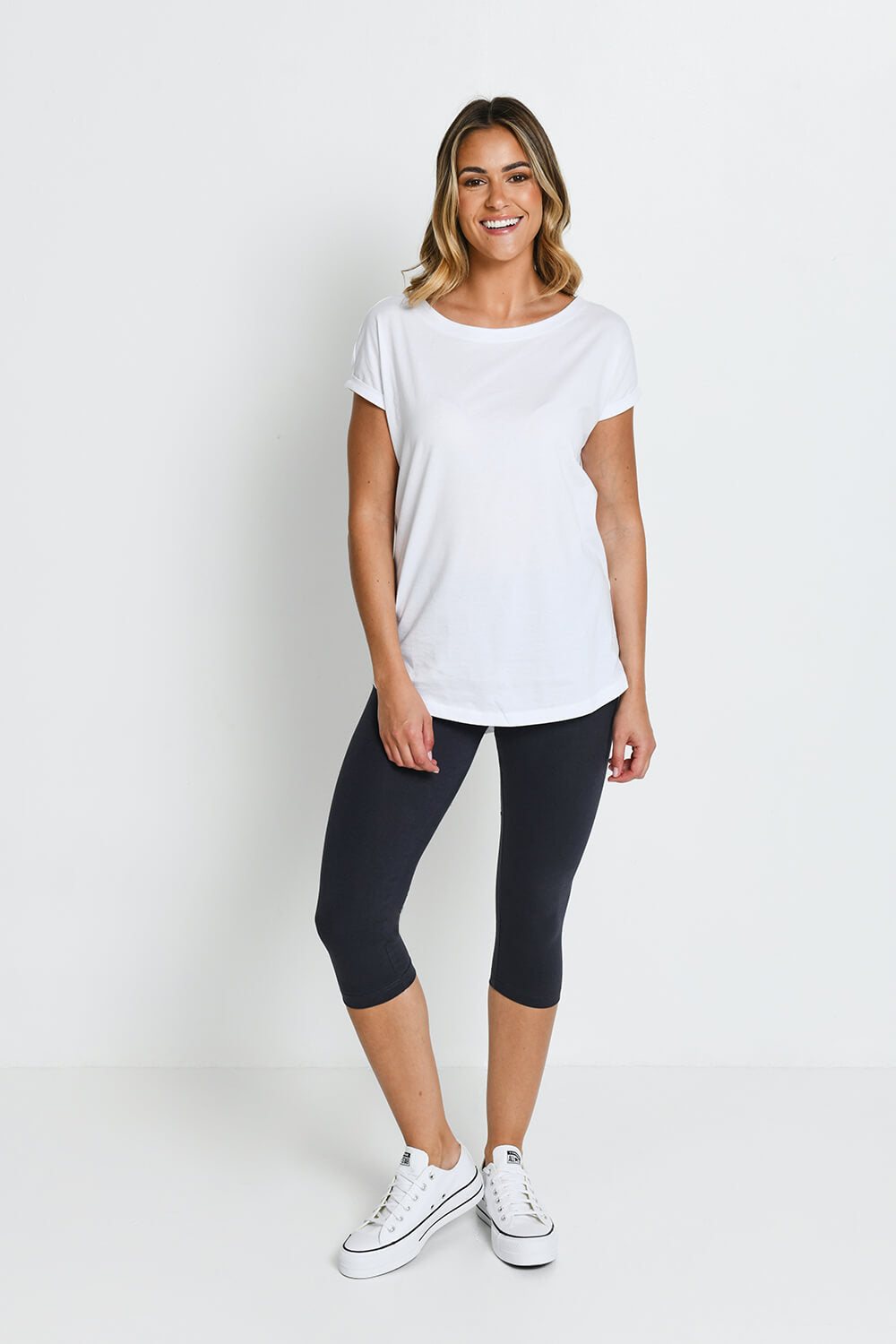 Everyday Cropped Leggings - Odyssey Grey