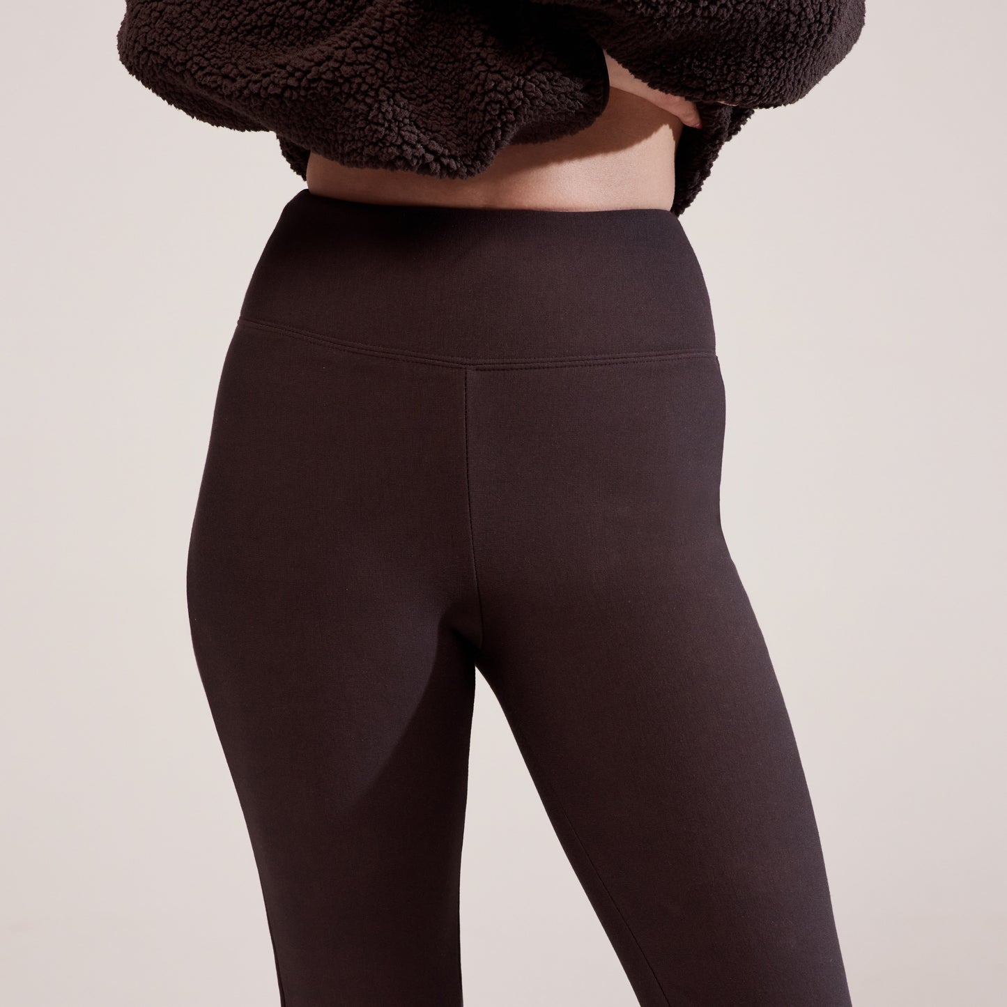 Winter Flare Leggings - Espresso brown