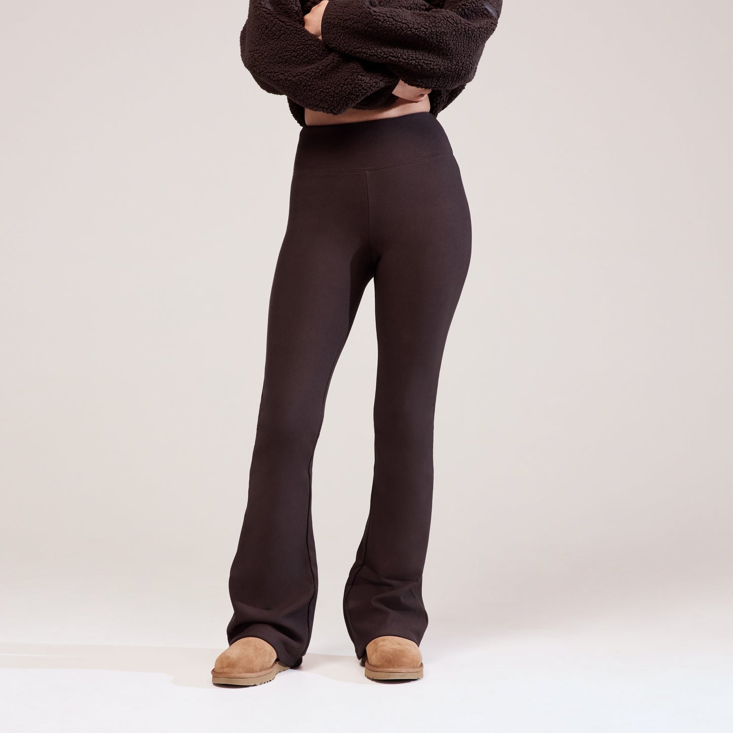 Winter Flare Leggings - Espresso brown