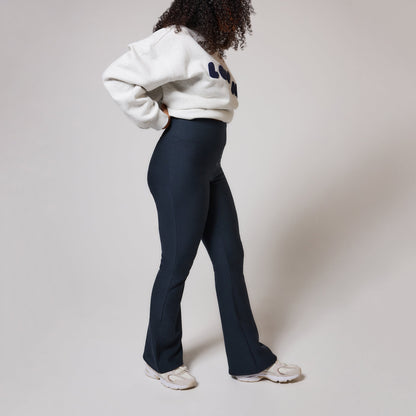 Curve Winter Flare Leggings - Vintage Navy