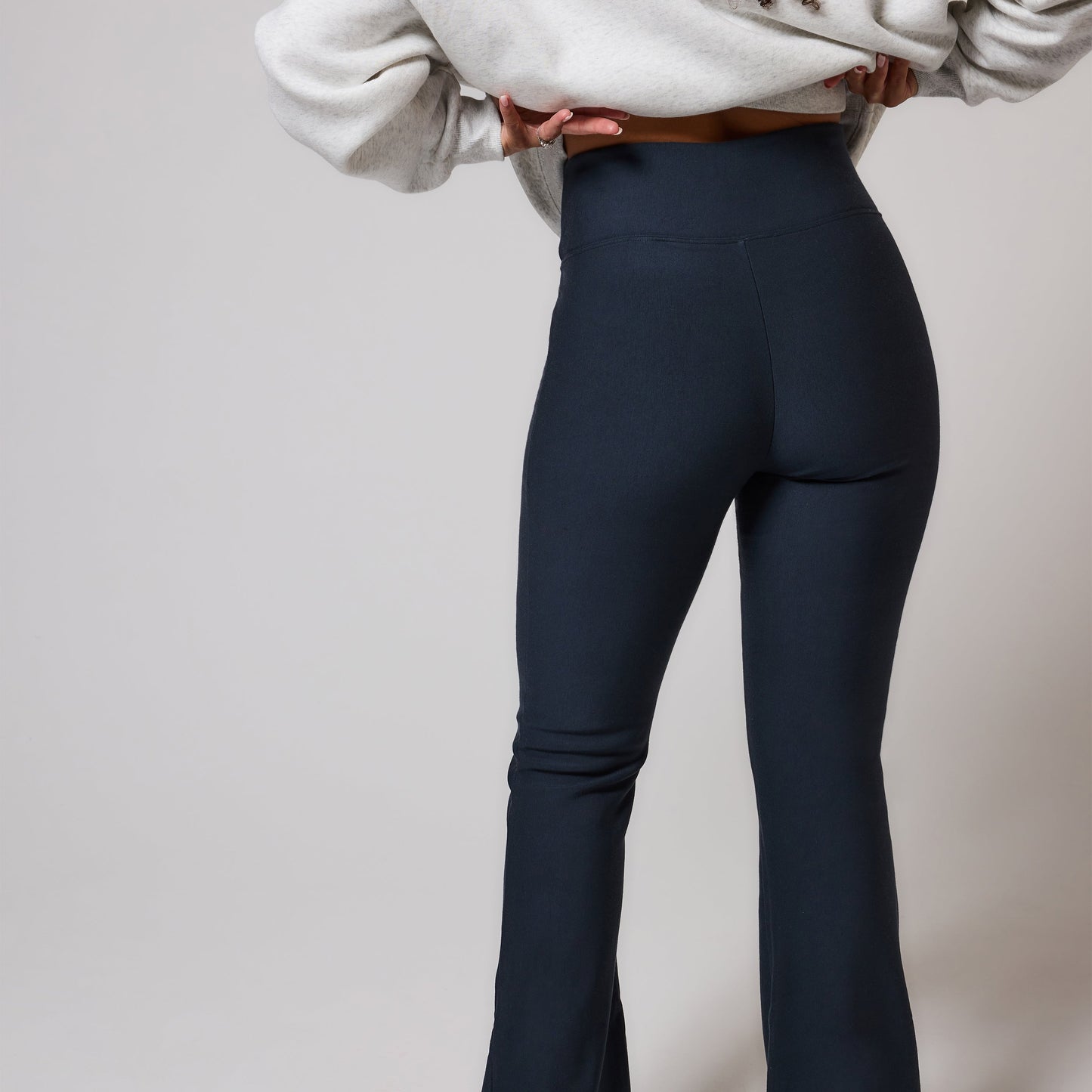 Curve Winter Flare Leggings - Vintage Navy