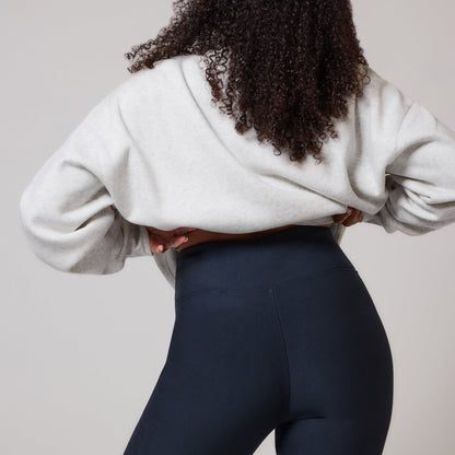 Curve Winter Flare Leggings - Vintage Navy