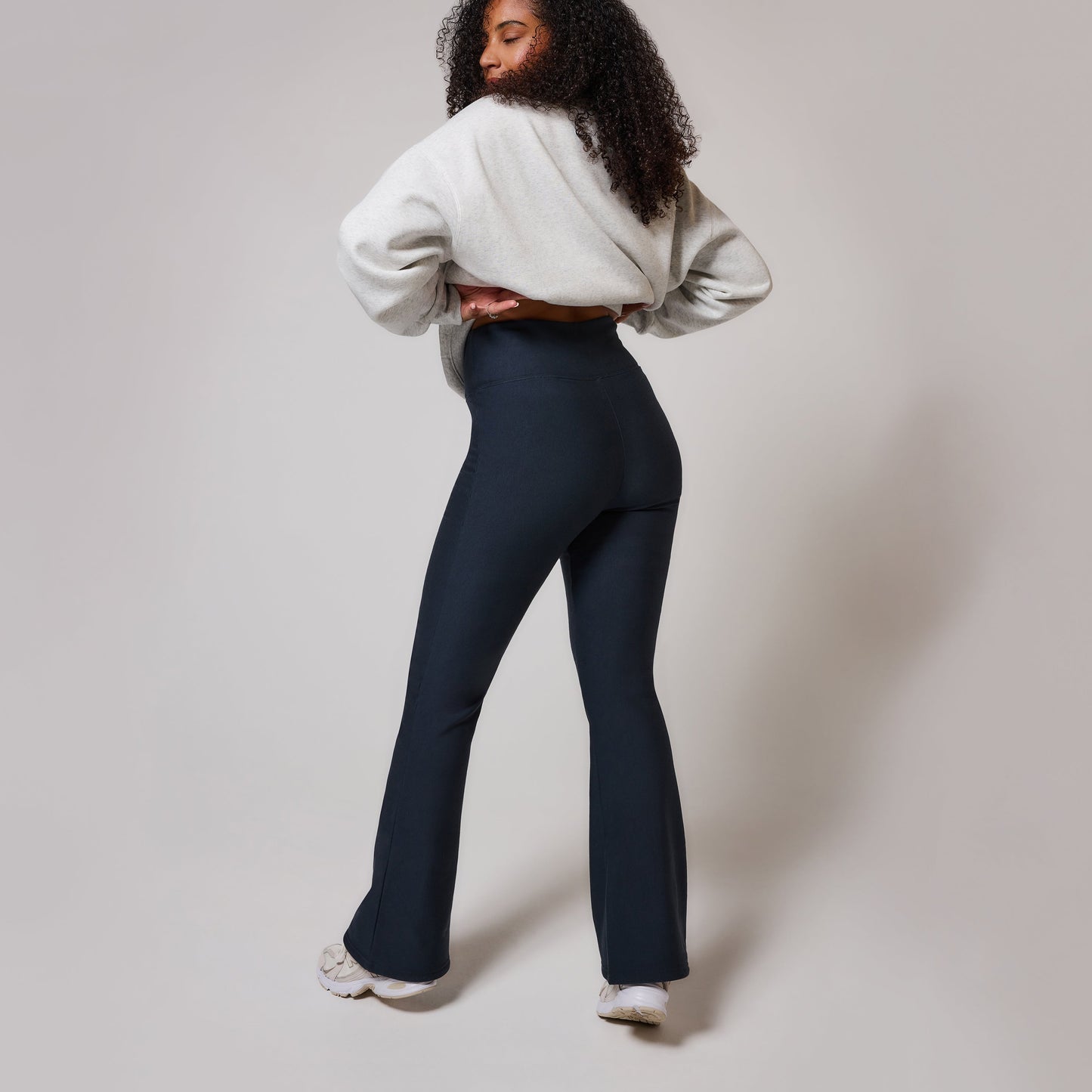 Curve Winter Flare Leggings - Vintage Navy
