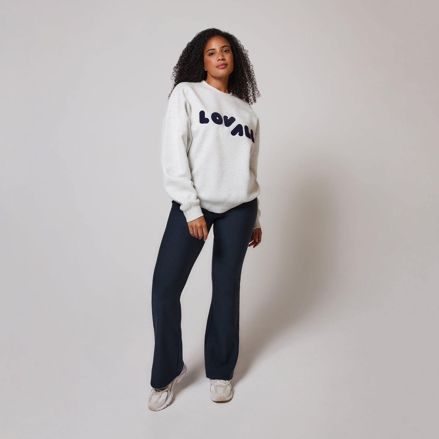 Curve Winter Flare Leggings - Vintage Navy